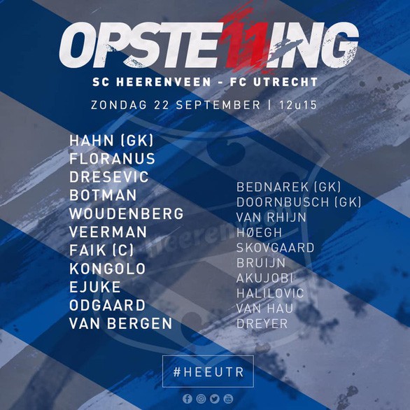 Văn Hậu dự bị trận Heerenveen gặp Utrecht - Ảnh 1.