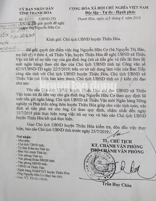 Chủ tịch tỉnh Thanh H&oacute;a chỉ đạo trả nợ cho d&acirc;n, x&atilde; vẫn chưa trả - Ảnh 2.