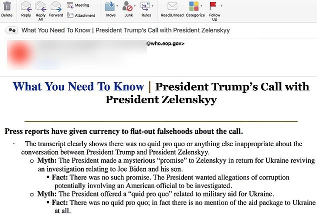 Nhà Trắng gửi nhầm mail đến đảng Dân chủ gây bất lợi cho ông Donald Trump? - Ảnh 1.
