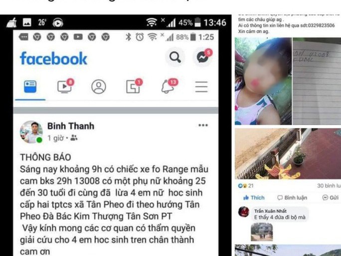 Công an lên tiếng về thông tin 4 nữ sinh bị bắt cóc đưa lên xe biển số Hà Nội