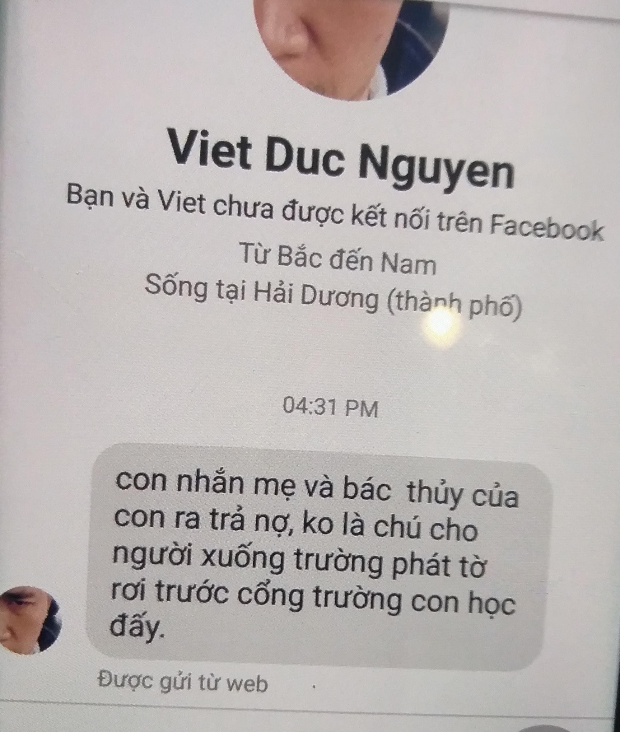 Bị giang hồ khủng bố, dù không vay nợ 150 triệu đồng