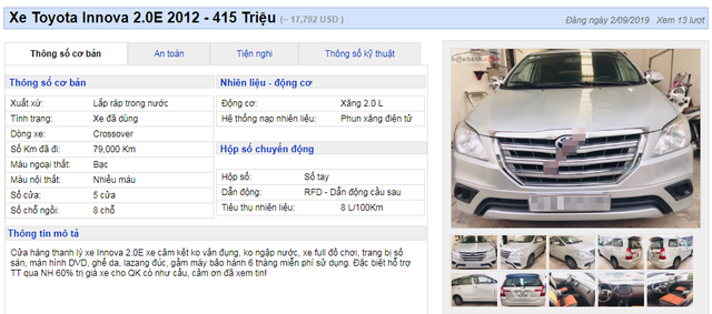  H&agrave;ng loạt xe cũ 7 chỗ g&acirc;y sốt khi về dưới 500 triệu đồng  - Ảnh 2.