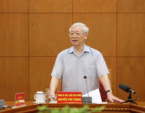 Tổng B&iacute; thư, Chủ tịch nước n&ecirc;u h&agrave;ng loạt c&acirc;u hỏi khi chủ tr&igrave; cuộc họp Tiểu ban Văn kiện Đại hội Đảng XIII - Ảnh 1.