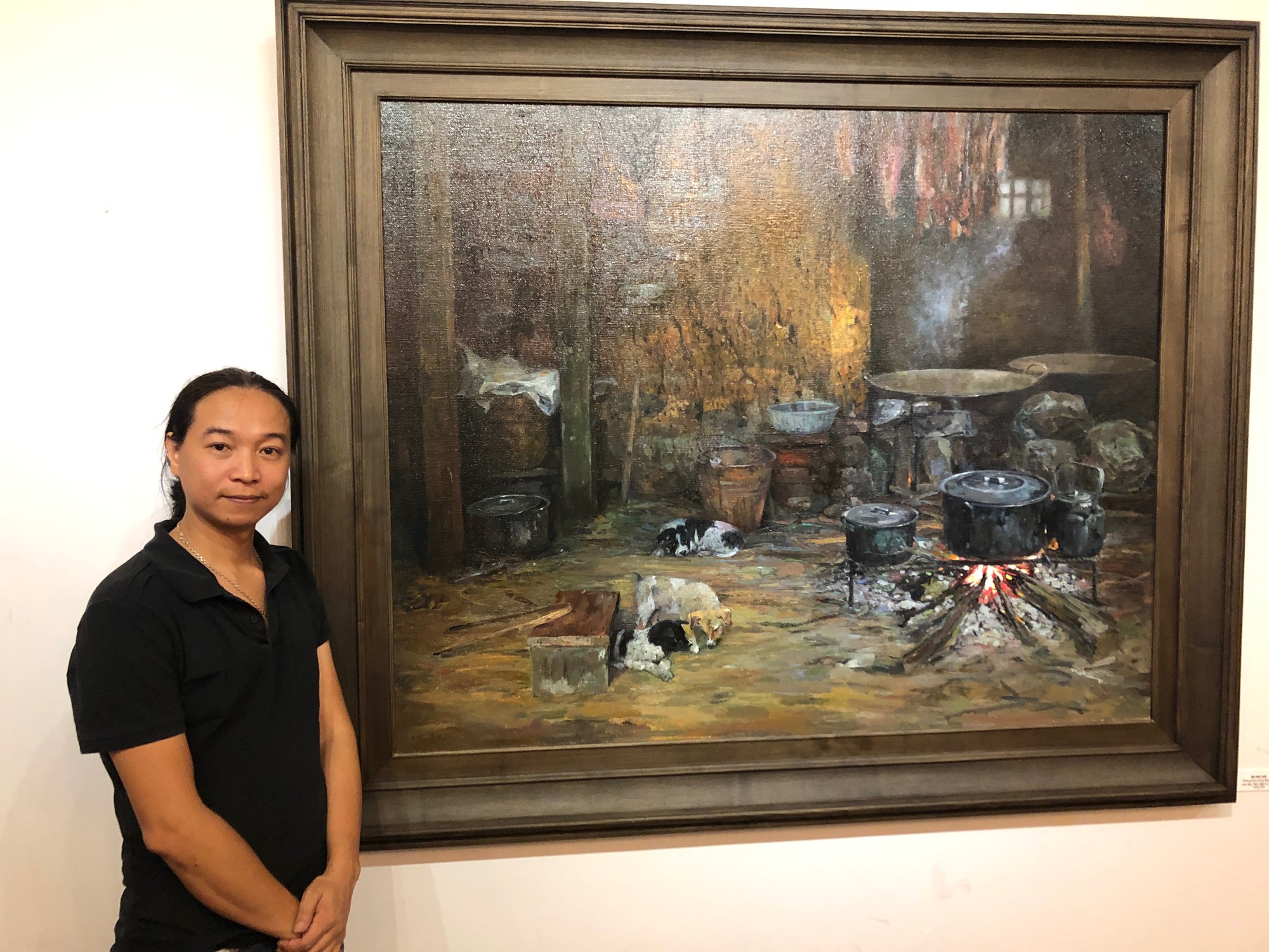 Họa sĩ người Mường với góc bếp "thôi miên" người xem