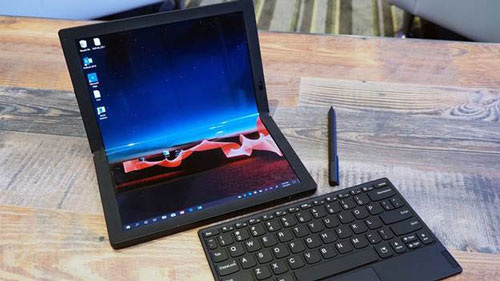 Laptop m&agrave;n h&igrave;nh gập ThinkPad X1 Fold - Ảnh 1.