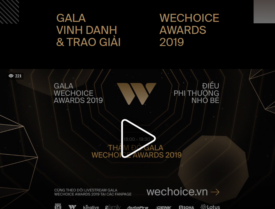 Trực tiếp WeChoice Awards 2019: Cách nắm bắt mọi khoảnh khắc bùng cháy