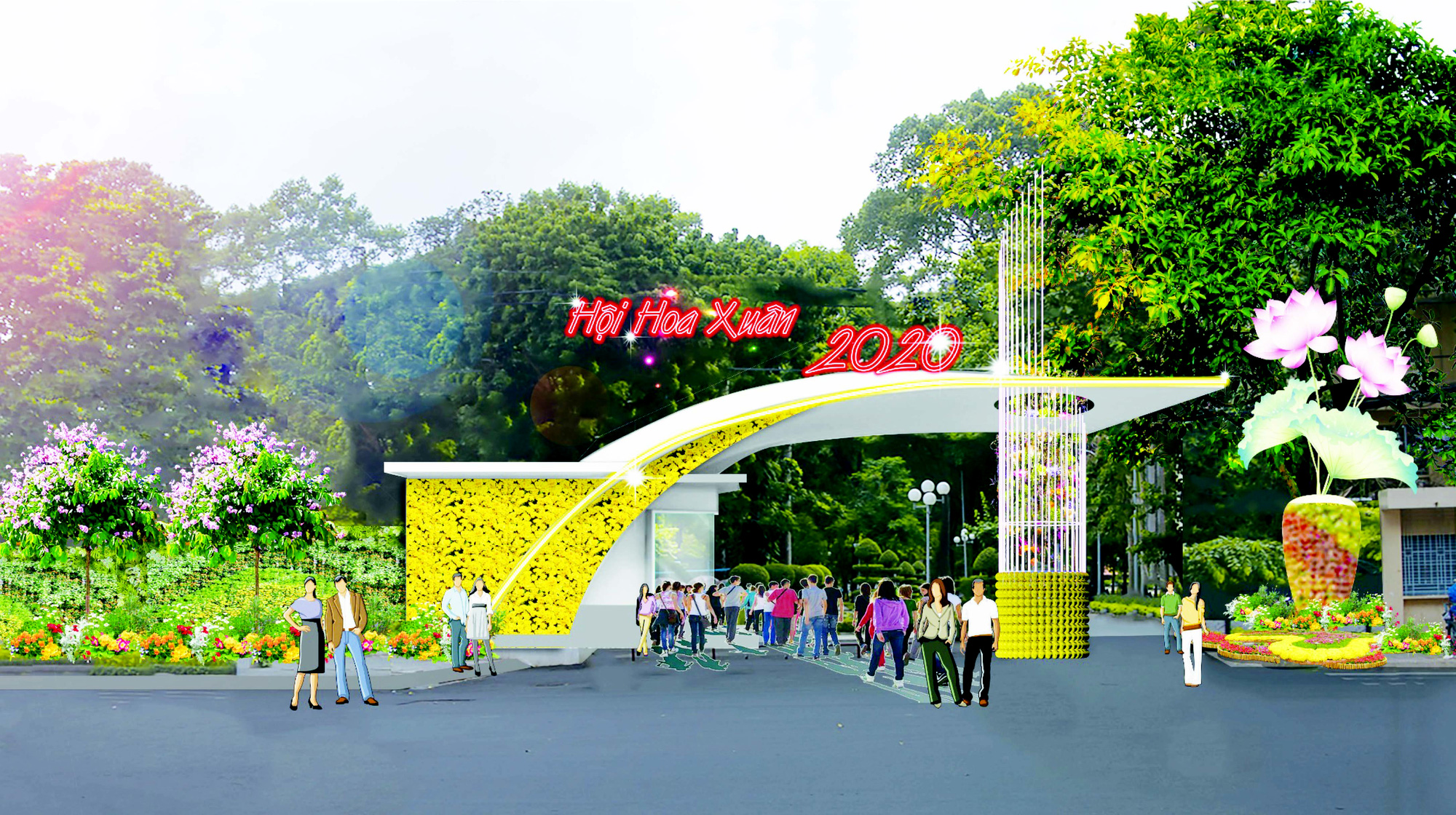 Hội Hoa Xuân TP HCM 2020: hiện đại, thân thiện môi trường