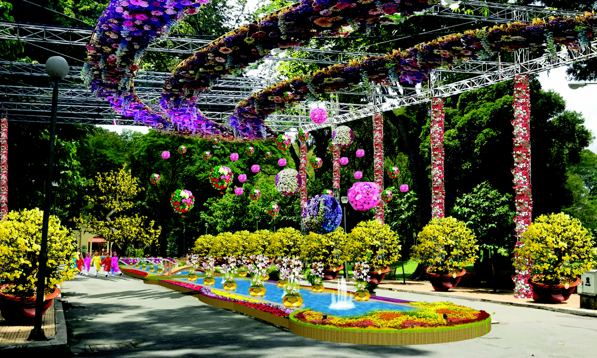 Hội Hoa Xuân TP HCM 2020: hiện đại, thân thiện môi trường - Ảnh 2.