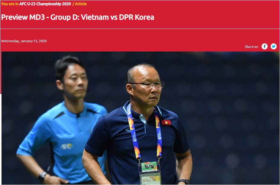 Báo châu Á nói gì về cơ hội đi tiếp của U23 Việt Nam?