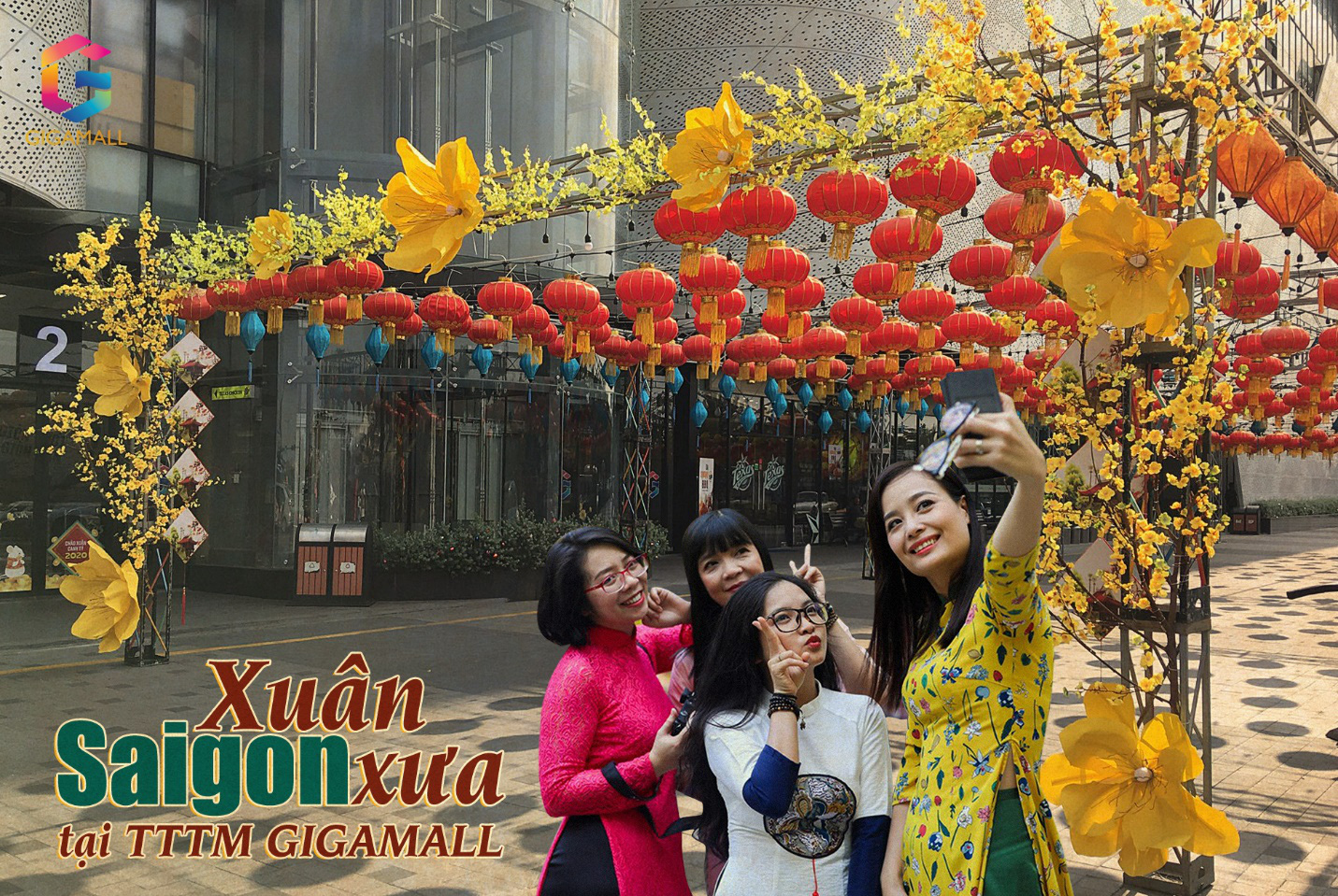 Du xuân đường hoa Sài Gòn xưa, phố ông đồ tại Trung tâm thương mại Gigamall - Ảnh 1.