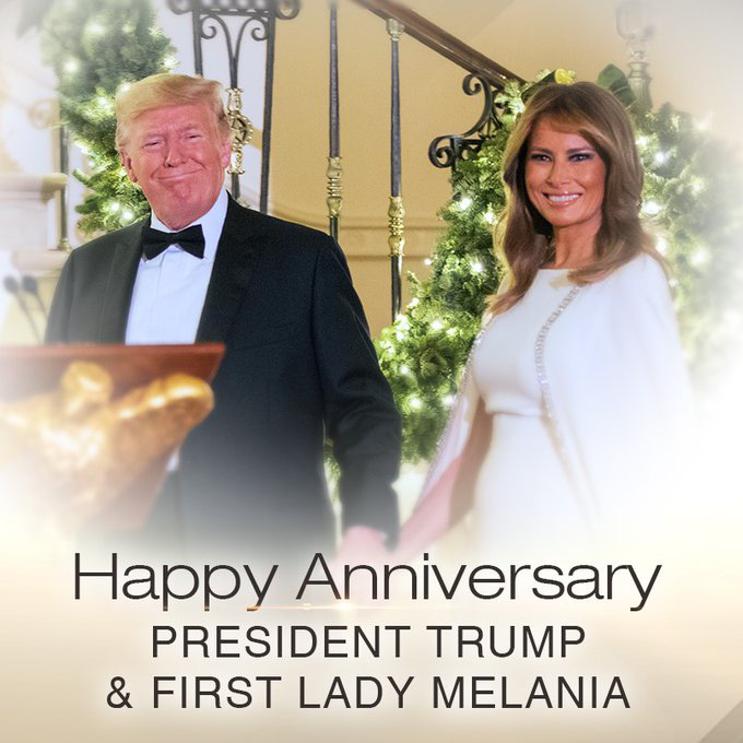 Kỷ niệm 15 năm ngày cưới Tổng thống Donald Trump và đệ nhất phu nhân Melania - Ảnh 4.