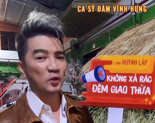 Nghệ sĩ ủng hộ chiến dịch “Không xả rác đêm giao thừa” của Huỳnh Lập