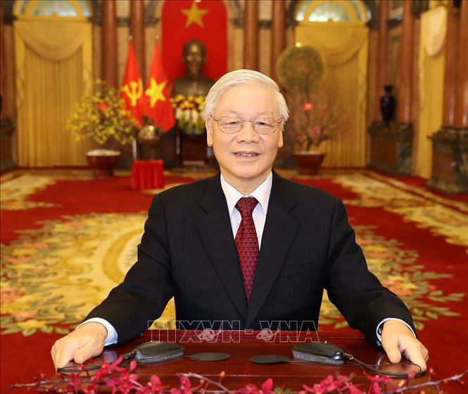 Tổng Bí thư, Chủ tịch nước Nguyễn Phú Trọng đọc thơ chúc Tết