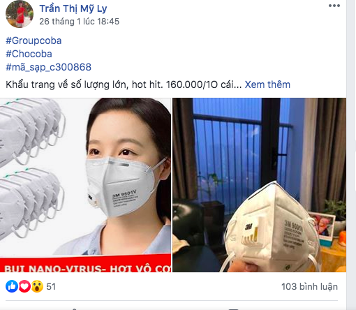 Lo sợ dịch viêm phổi Vũ Hán, khẩu trang “cháy” hàng