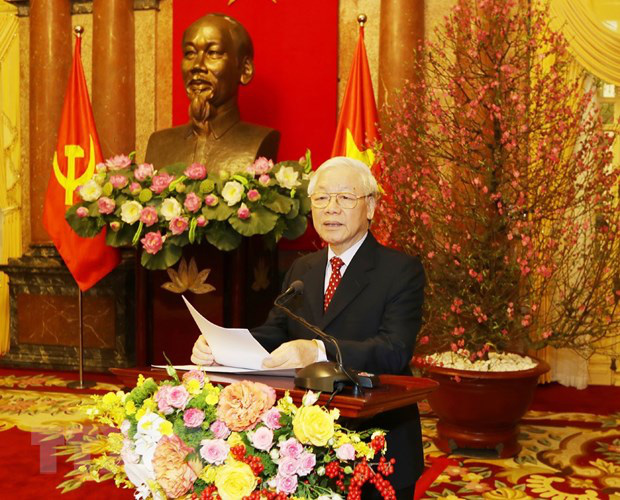 Tổng B&iacute; thư, Chủ tịch nước Nguyễn Ph&uacute; Trọng: Chung sức đồng l&ograve;ng v&igrave; một Việt Nam cường thịnh - Ảnh 1.