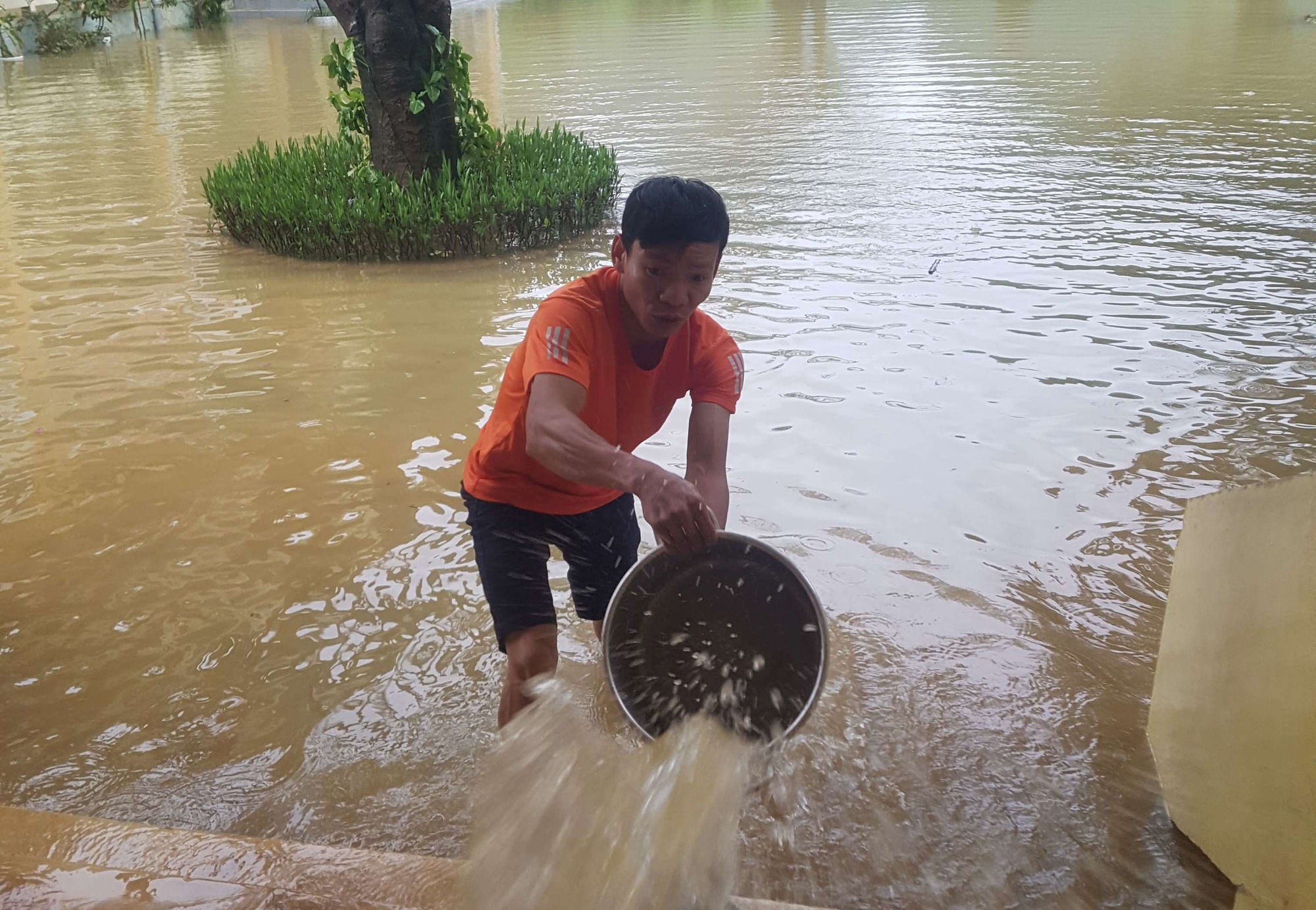 Cô trò đến trường tất bật dọn dẹp sau lũ, giáo án và sách vở lấm lem bùn đất - Ảnh 6.
