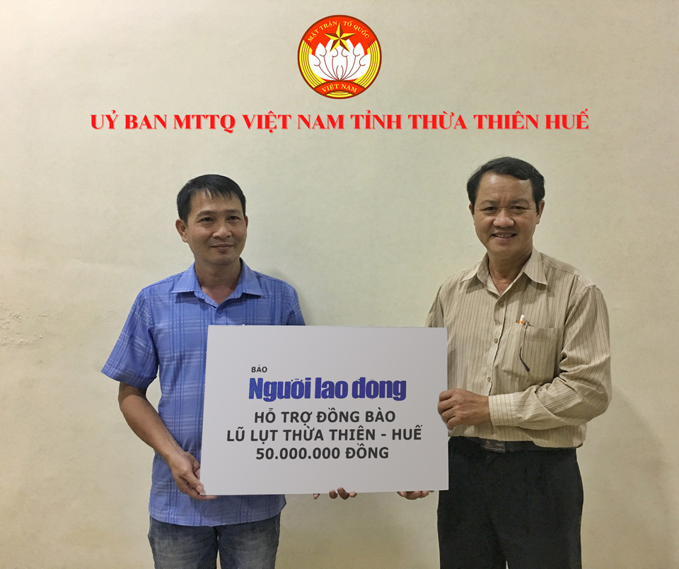 Cùng Báo Người Lao Động cứu trợ đồng bào miền Trung