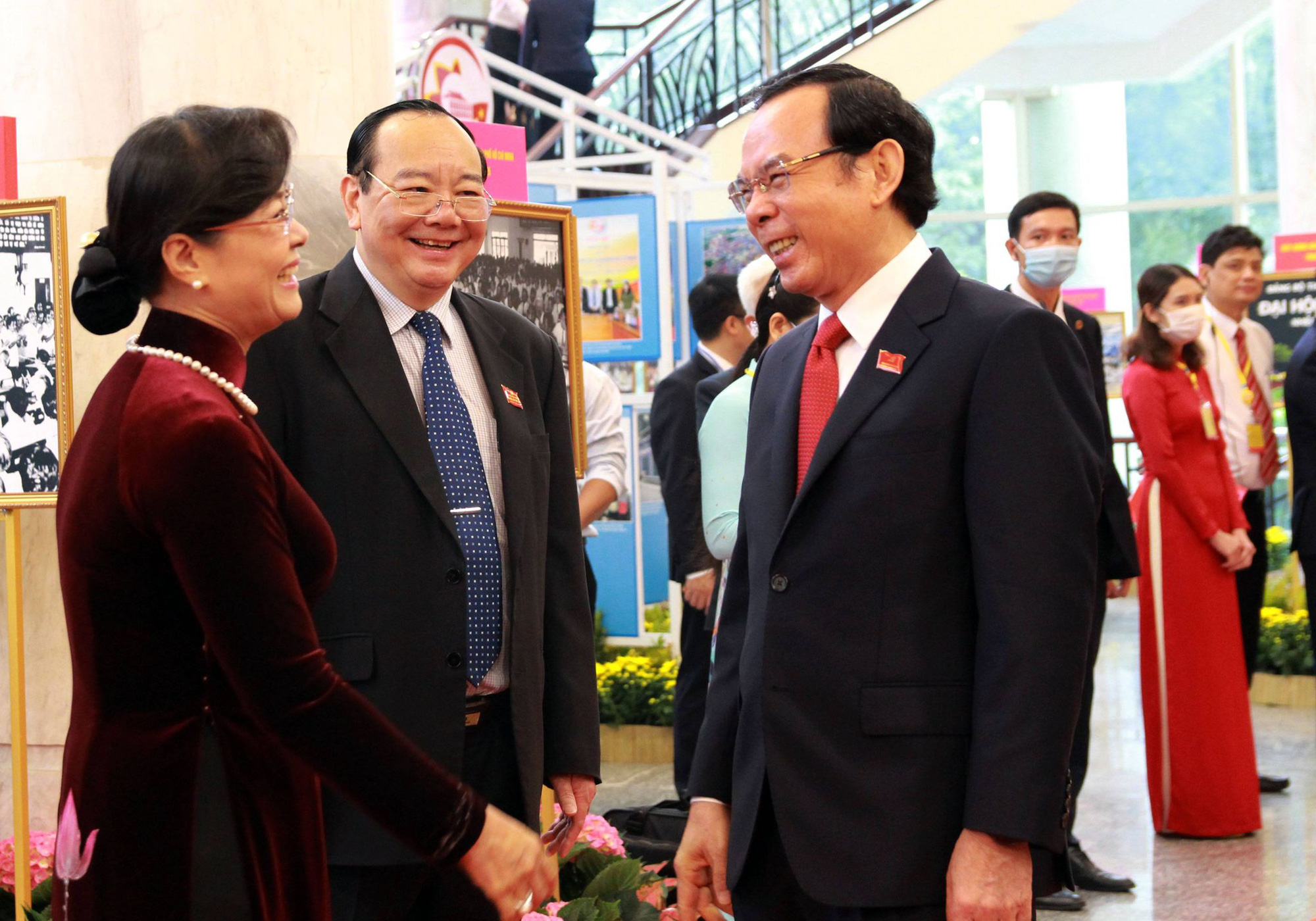 Hình ảnh lãnh đạo, nguyên lãnh đạo Đảng, Nhà nước dự khai mạc Đại hội Đảng bộ TP HCM - Ảnh 12.