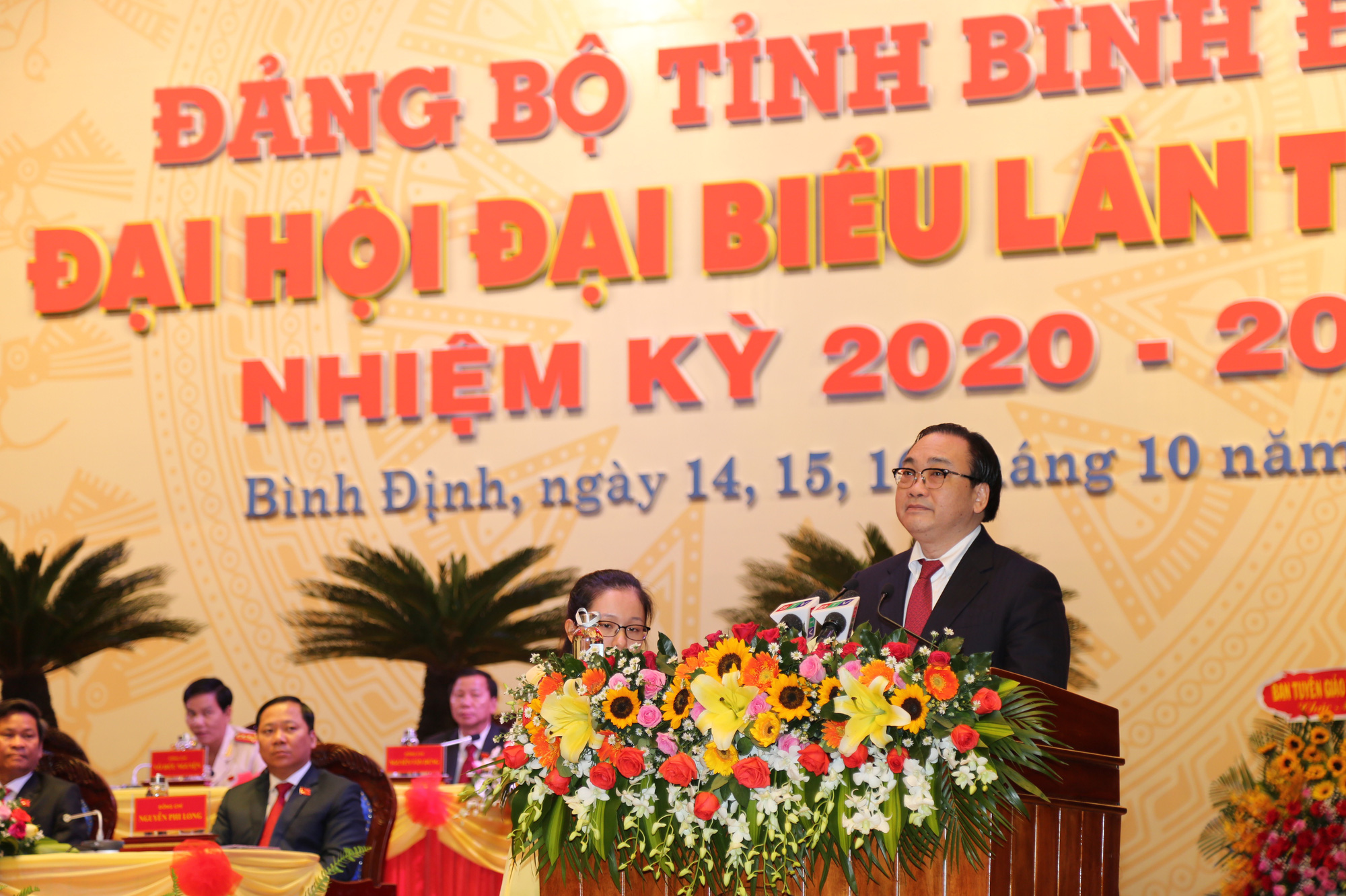 Ông Hoàng Trung Hải dự khai mạc Đại hội Đại biểu Đảng bộ tỉnh Bình Định - Ảnh 3.