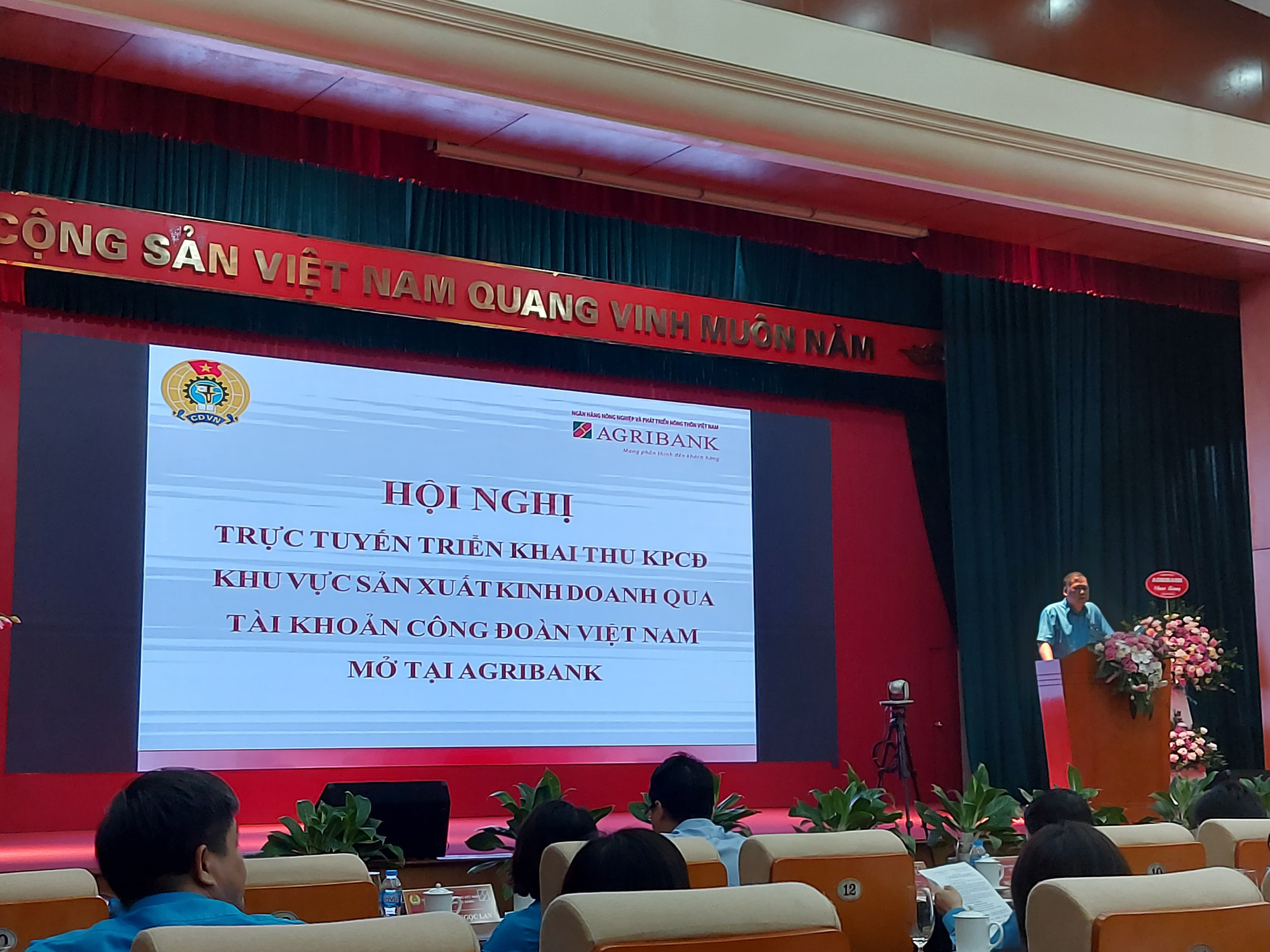 Thu kinh phí Công đoàn qua tài khoản Công đoàn Việt Nam mở tại Agribank