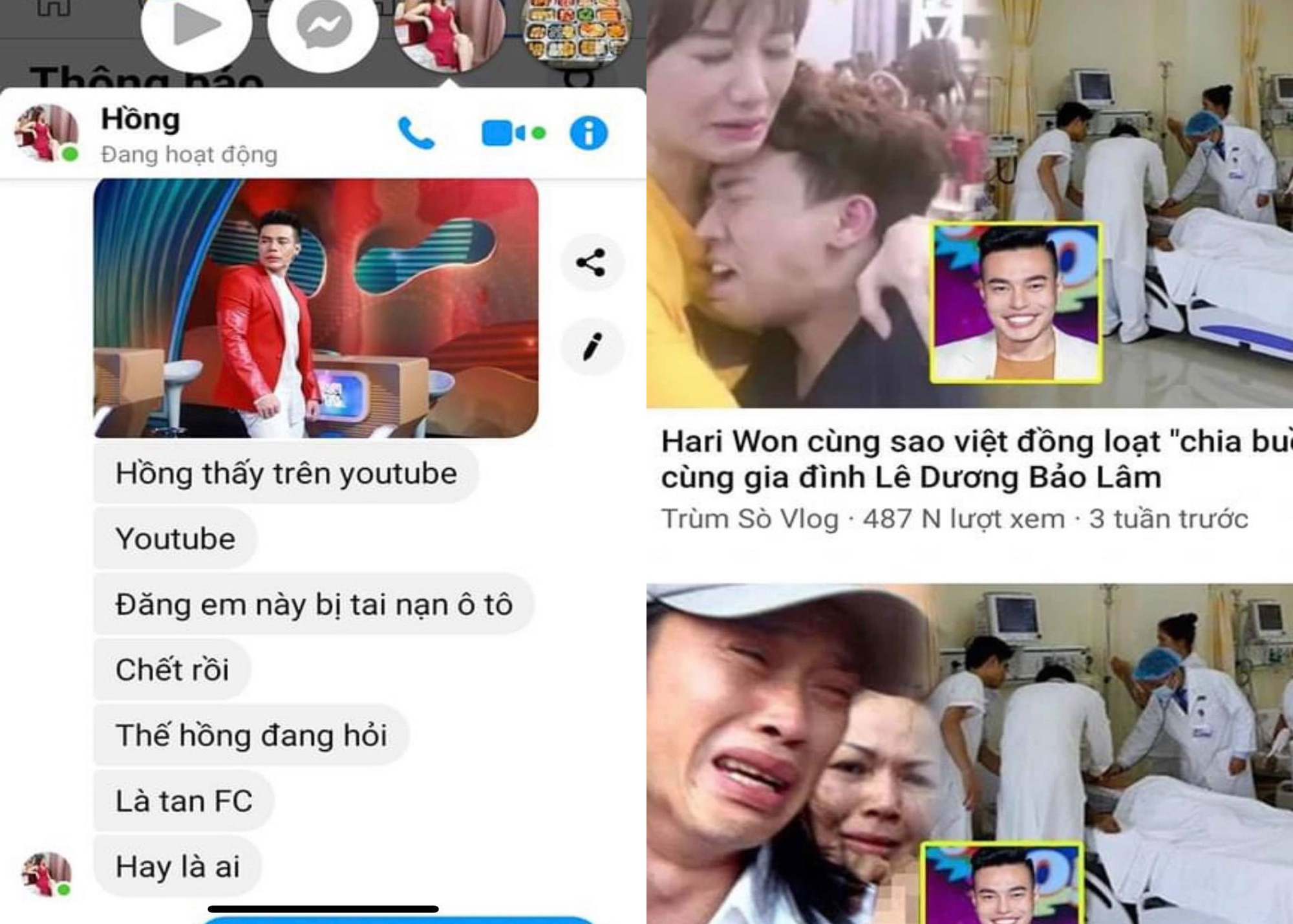 Lê Dương Bảo Lâm hú hồn khi hay tin mình qua đời - Ảnh 1.