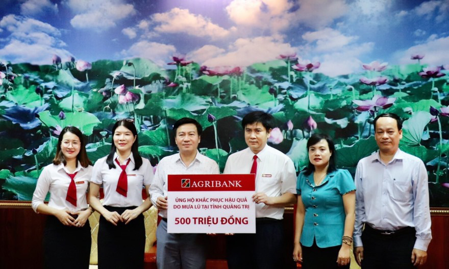 Agribank dành 3 tỉ đồng hỗ trợ 6 tỉnh miền Trung khắc phục thiên tai