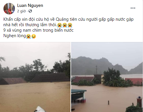 "Nhà ngập tới nóc rồi, làm sao bây giờ..." - Nhói lòng những dòng tin kêu cứu từ rốn lũ