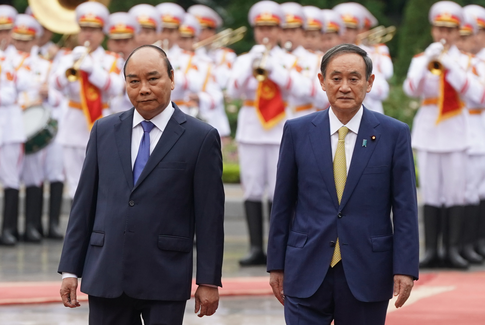 Thủ tướng Nguyễn Xuân Phúc chủ trì lễ đón Thủ tướng Nhật Bản