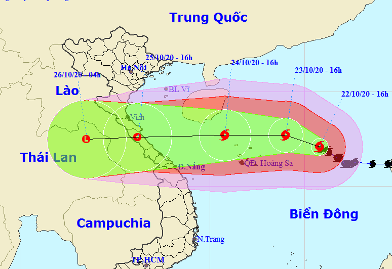 Bão số 8 đang giật tới cấp 14, sóng biển cao 6-8 m - Ảnh 1.