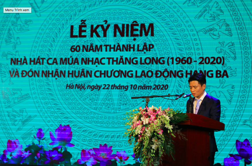 Nh&agrave; h&aacute;t Ca m&uacute;a nhạc Thăng Long đ&oacute;n nhận Hu&acirc;n chương Lao động hạng ba - Ảnh 2.
