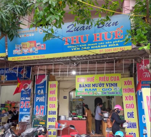 Quán bún bị phản ánh "chặt chém" đoàn làm từ thiện ở Hà Tĩnh