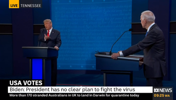 Tổng thống Trump "làm điều chưa từng làm" trong tranh luận