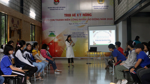Hà Nội: Con công nhân hào hứng với trại hè kỹ năng