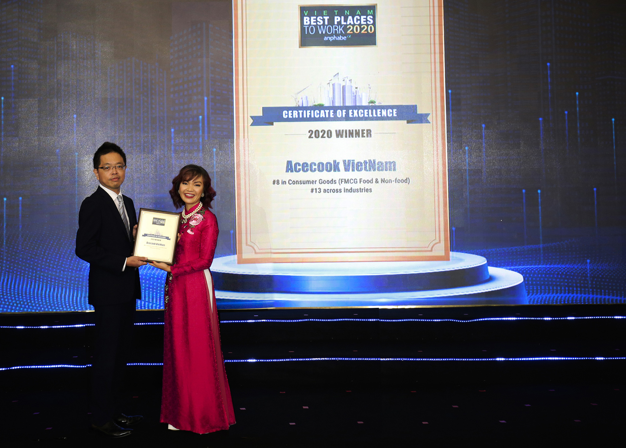 Acecook Việt Nam thuộc top 10 doanh nghiệp tiêu biểu có nguồn nhân lực hạnh phúc 2020