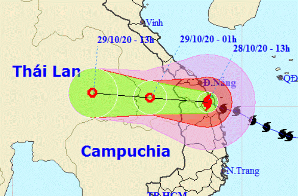 B&atilde;o số 9 đổ bộ v&agrave;o Quảng Nam - B&igrave;nh Định, sức t&agrave;n ph&aacute; rất lớn - Ảnh 1.