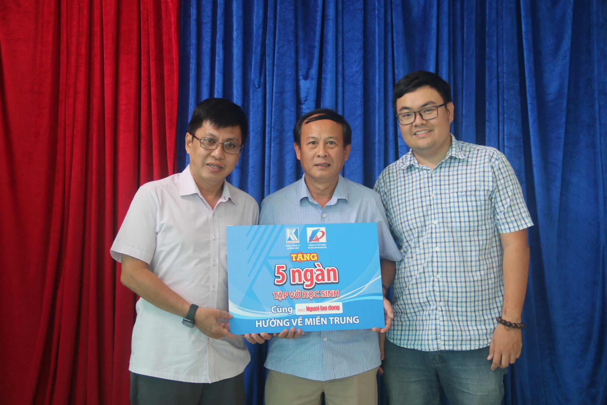 Khánh Việt - Khatoco hướng về học sinh vùng bão