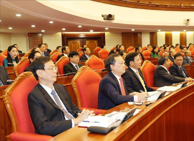 Ch&ugrave;m ảnh Tổng B&iacute; thư, Chủ tịch nước chủ tr&igrave; khai mạc Hội nghị Trung ương 13 - Ảnh 10.