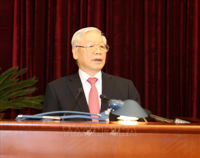 Ch&ugrave;m ảnh Tổng B&iacute; thư, Chủ tịch nước chủ tr&igrave; khai mạc Hội nghị Trung ương 13 - Ảnh 6.