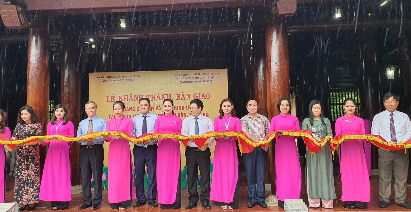 Saigontourist Group bàn giao bốn hạng mục đầu tư tài trợ tại khu di tích Kim Liên