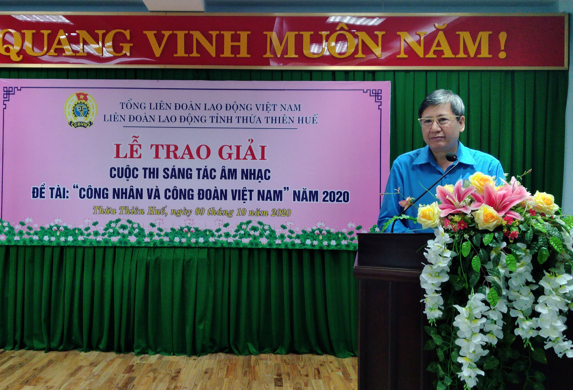 Thừa Thiên - Huế: Trao giải sáng tác âm nhạc "Công nhân và Công đoàn"
