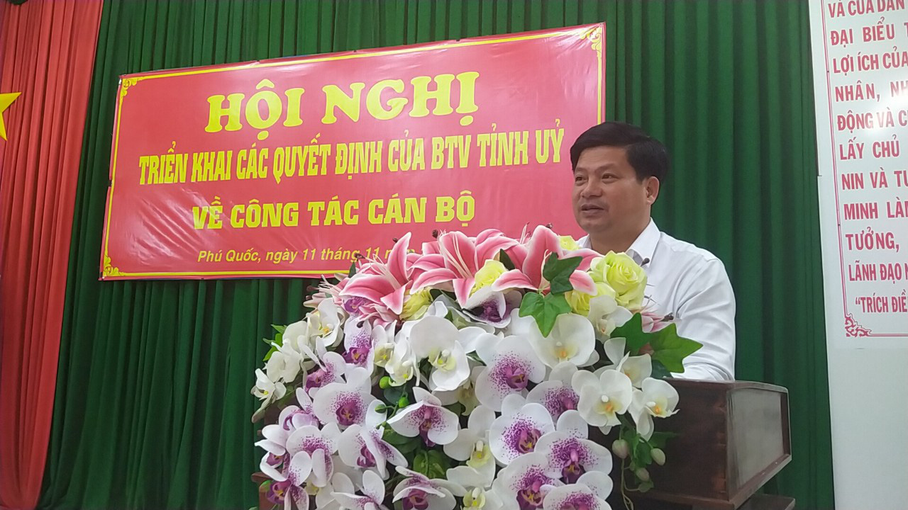 CLIP: Tân Bí thư Huyện ủy Phú Quốc cam kết trên cương vị mới