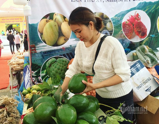Quả bơ khổng lồ nặng 2 kg, hàng trên núi về gây sốt Hà thành - Ảnh 9.