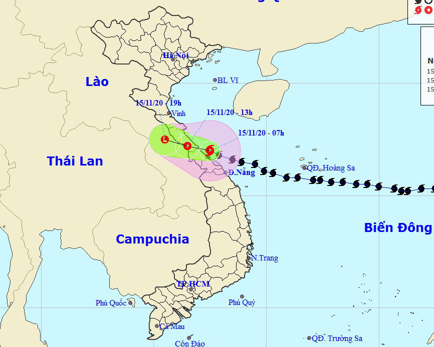 Tin khẩn cấp về bão số 13, miền Trung mưa lớn - Ảnh 1.