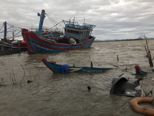B&atilde;o số 13 v&agrave;o miền Trung: Bờ biển tan hoang, nh&agrave; tốc m&aacute;i, c&acirc;y g&atilde;y la liệt - Ảnh 29.