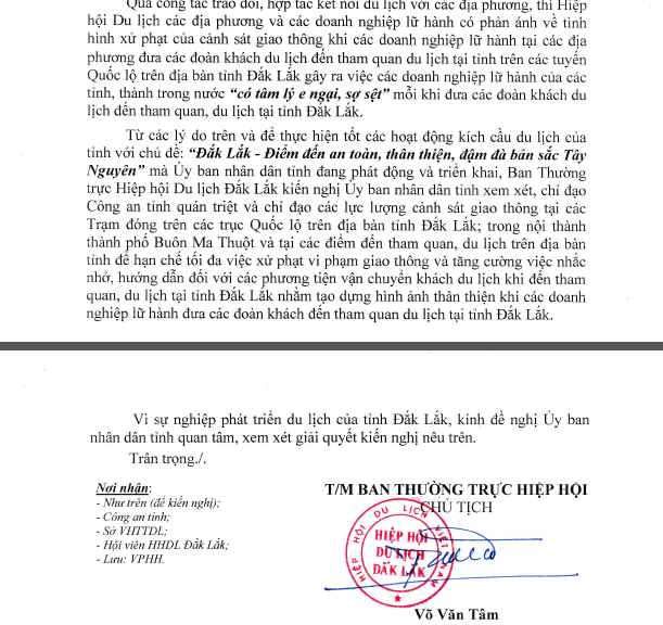 Hiệp hội Du lịch Đắk Lắk đề nghị CSGT hạn chế tối đa... xử phạt vi phạm giao th&ocirc;ng! - Ảnh 1.