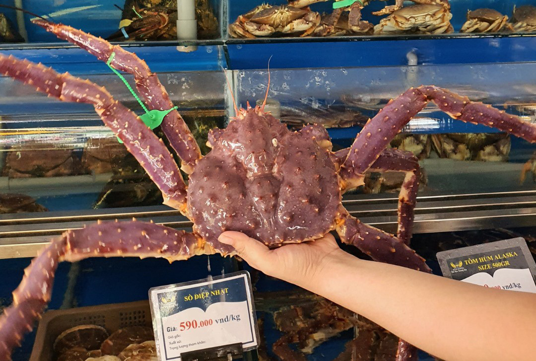 Chất lượng cua hoàng đế giá 780.000 đồng/kg ra sao?
