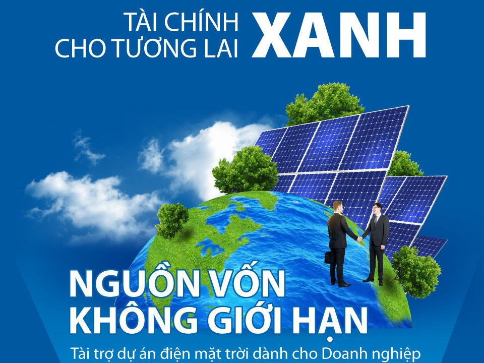 Ngân hàng "đua" cho vay đầu tư điện mặt trời mái nhà