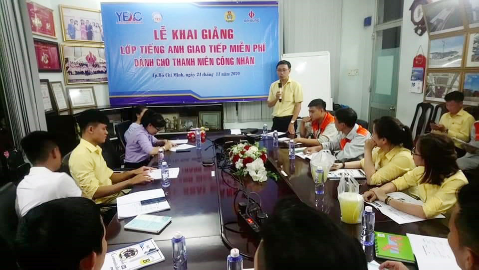 Công nhân được học ngoại ngữ miễn phí