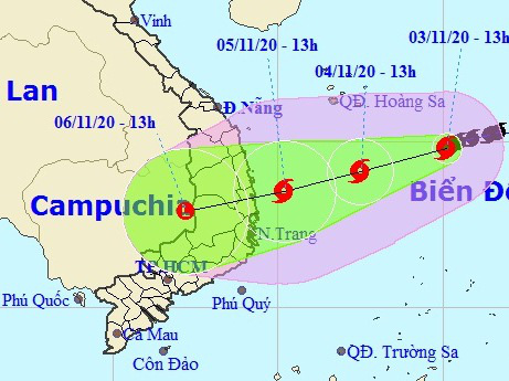 Bão số 10 mạnh lên giật cấp 11, miền Trung đối mặt với mưa lớn tới 350 mm