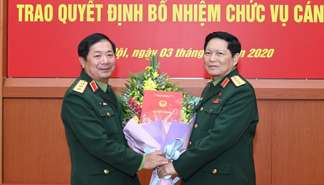 2 tân Thứ trưởng Bộ Quốc phòng nhận quyết định bổ nhiệm